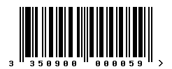 upc 3350900000059 barcode image