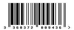 EAN barcode number 3360372009436