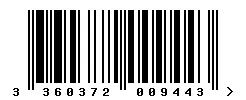 EAN barcode 3360372009443