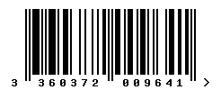 EAN barcode 3360372009641