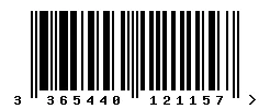 3365440121157 barcode