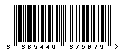 upc 3365440375079 barcode image