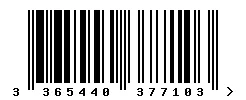 3365440377103 barcode