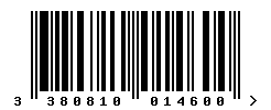 upc 3380810014600 barcode image