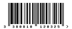 upc 3380810120325 barcode image