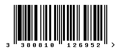upc 3380810126952 barcode image