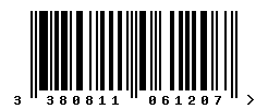 EAN barcode number 3380811061207