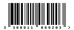 upc 3380811069203 barcode image