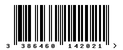 3386460142021 barcode