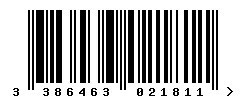 3386463021811 barcode