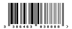 3386463038888 barcode
