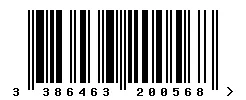 3386463200568 barcode