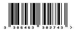 3386463302743 barcode