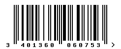 EAN barcode 3401360060753