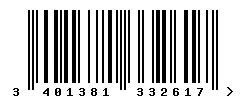 EAN barcode 3401381332617
