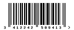 upc 3412242509413 barcode image