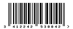 upc 3412242530042 barcode image