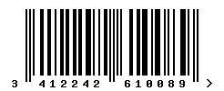 upc 3412242610089 barcode image