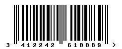 3412242610089 barcode