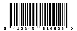 3412245810028 barcode
