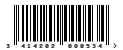 upc 3414202000534 barcode image