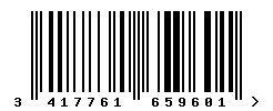 EAN barcode 3417761659601
