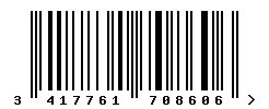 EAN barcode 3417761708606