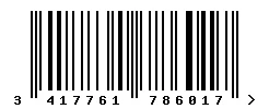 EAN barcode 3417761786017