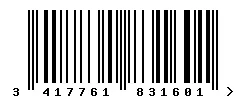 EAN barcode 3417761831601