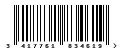 EAN barcode 3417761834619