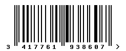 EAN barcode 3417761938607