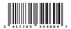 EAN barcode 3417765324604