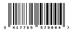 EAN barcode 3417765579004
