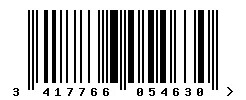 EAN barcode 3417766054630