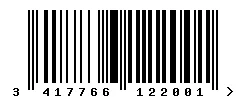 EAN barcode 3417766122001