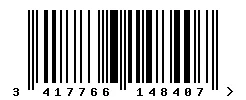 EAN 3417766148407 barcode image
