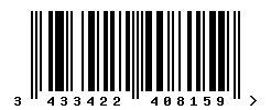 upc 3433422408159 barcode image