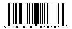 3439600008883 barcode