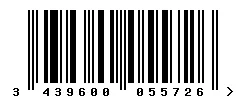 3439600055726 barcode