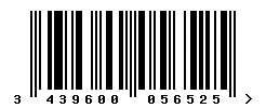 3439600056525 barcode