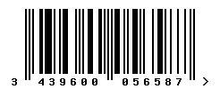 3439600056587 barcode
