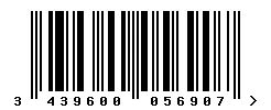 3439600056907 barcode