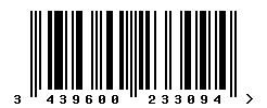 3439600233094 barcode