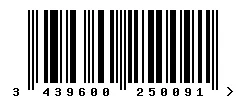 3439600250091 barcode