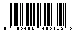 3439601000312 barcode