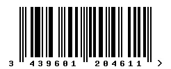 3439601204611 barcode