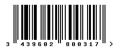 3439602800317 barcode