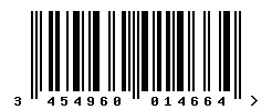 3454960014664 barcode