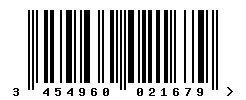 3454960021679 barcode