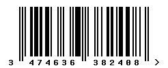 3474636382408 barcode